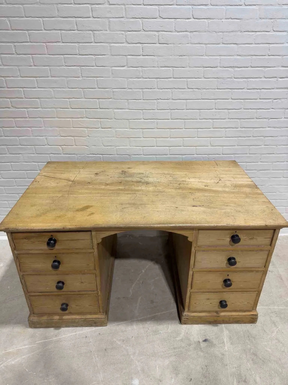 Large English pine desk - House on Horizon