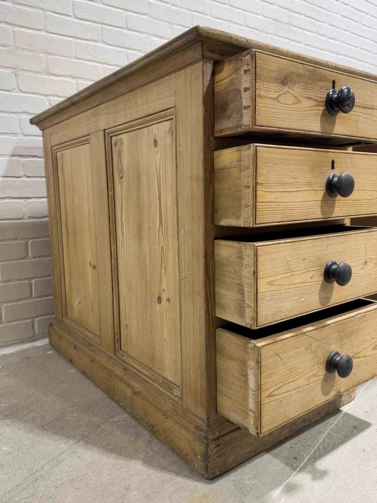 Large English pine desk - House on Horizon