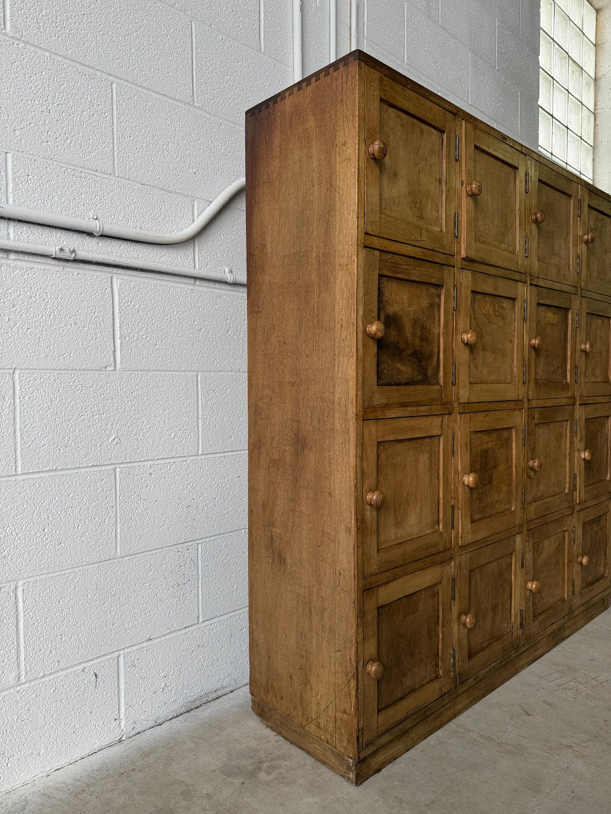 Late Victorian pine cubbies/lockers - House on Horizon