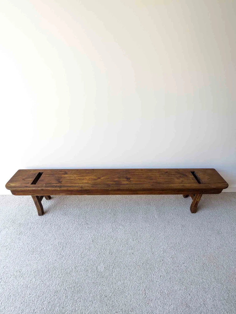 Long pine English school bench - House on Horizon