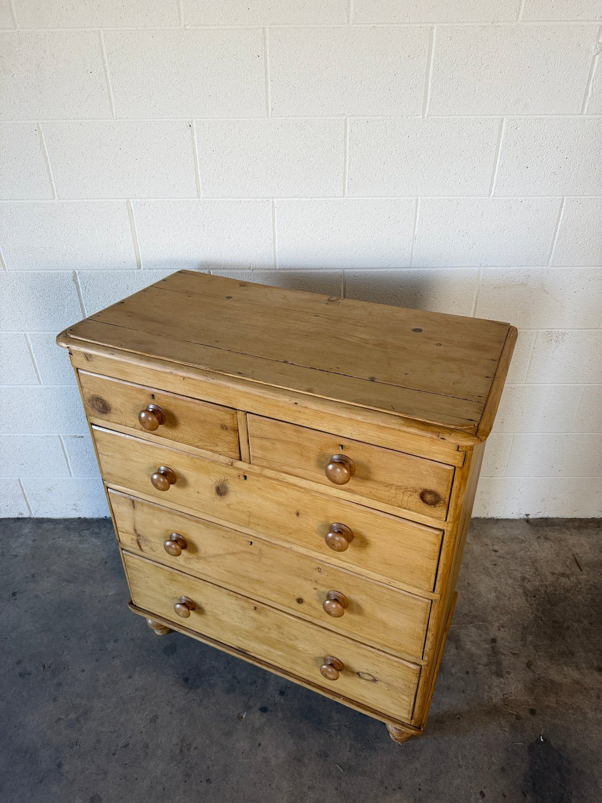Mellow antique English pine drawers - House on Horizon