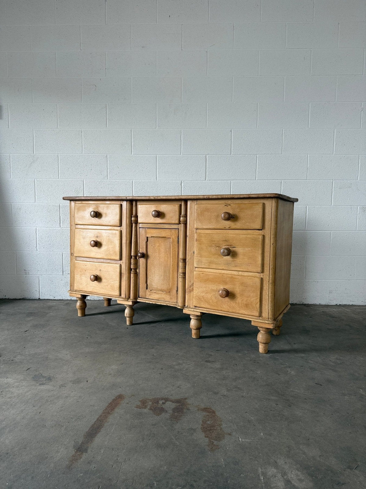 Mellow antique pine sideboard - House on Horizon