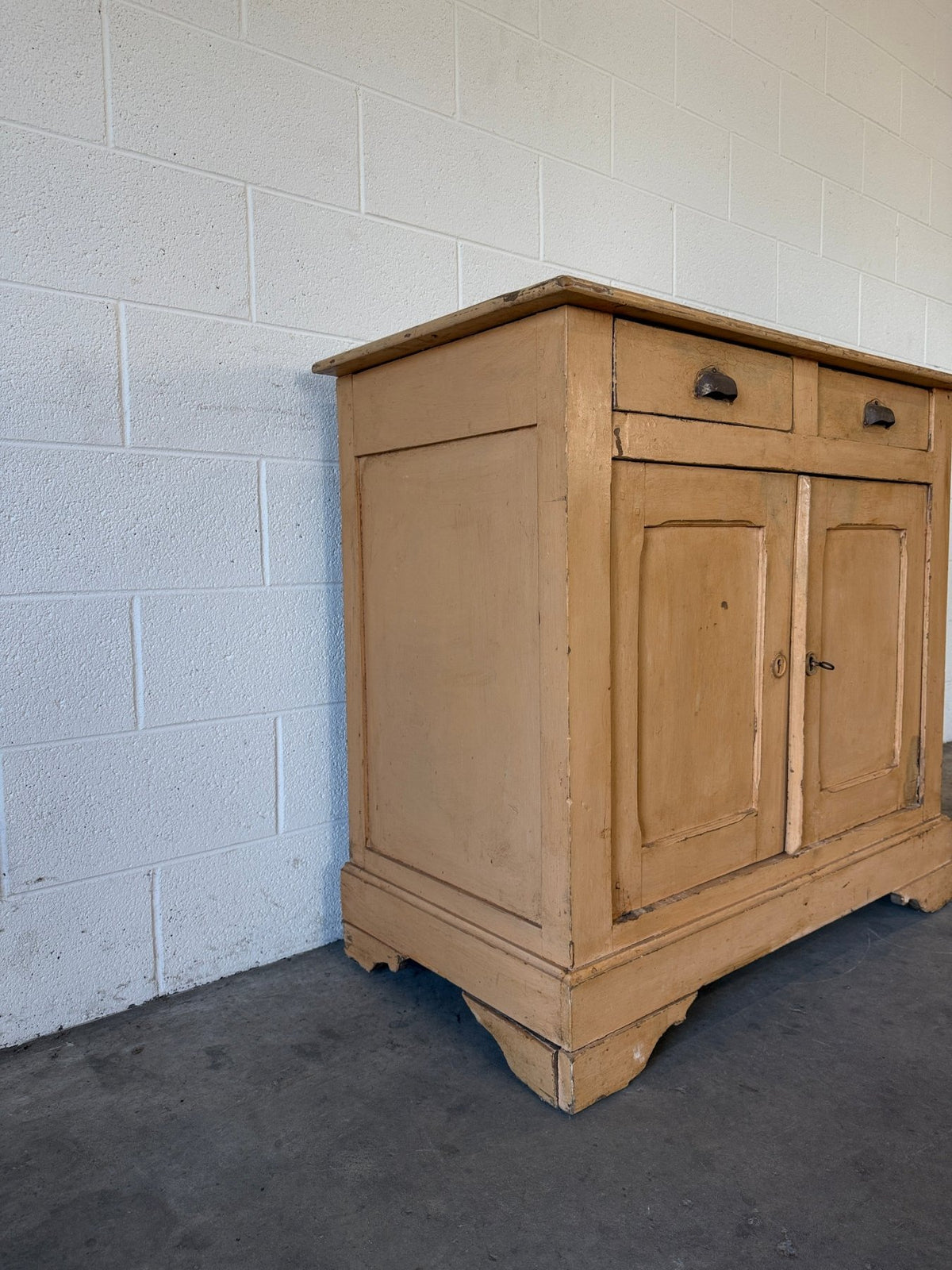 Painted French antique cupboard - House on Horizon