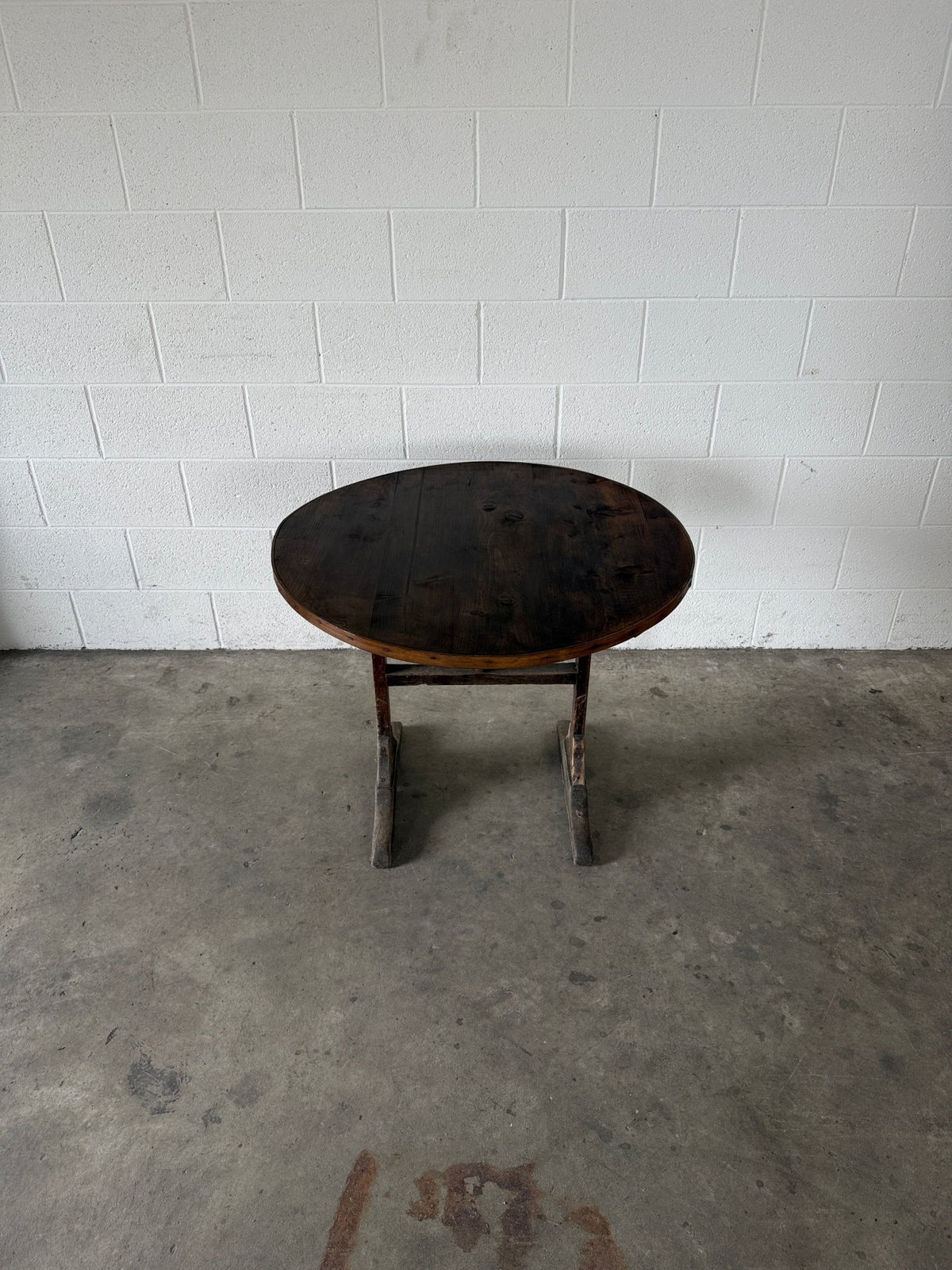 Petite antique French vendange table - House on Horizon