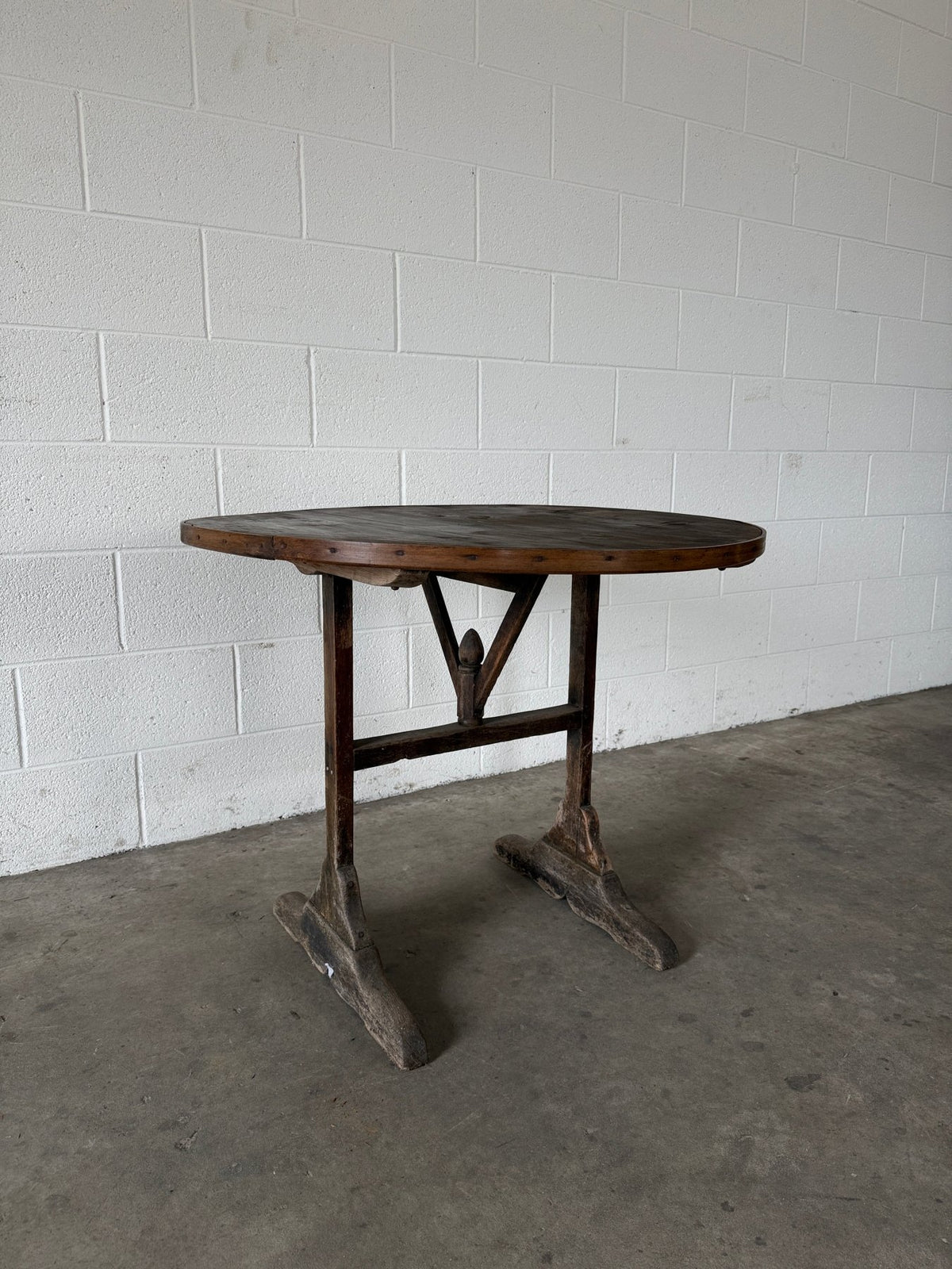 Petite antique French vendange table - House on Horizon