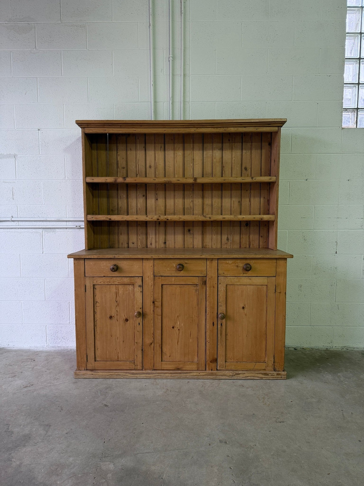 Petite antique pine hutch - House on Horizon