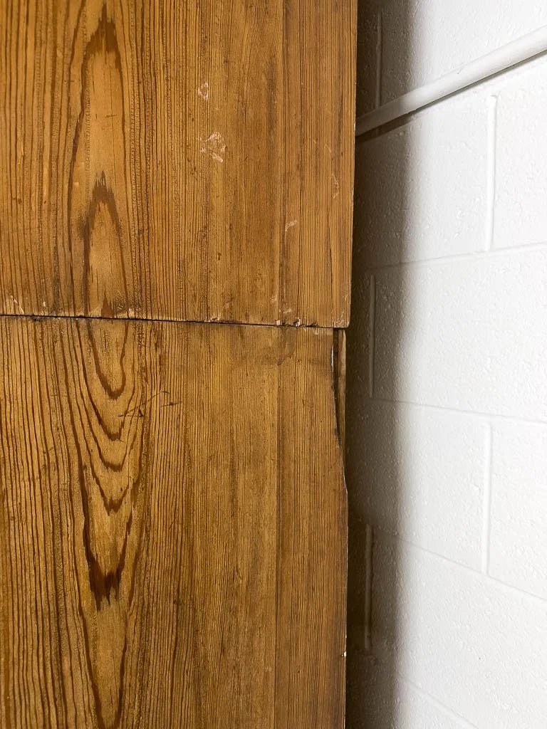 Rustic English pine housekeeper’s cupboard - House on Horizon