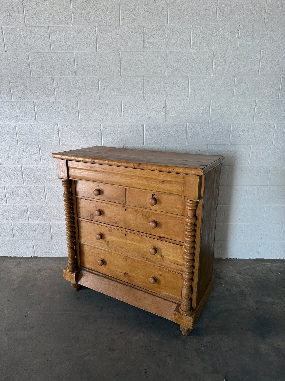 Scottish antique pine chest of drawers - House on Horizon