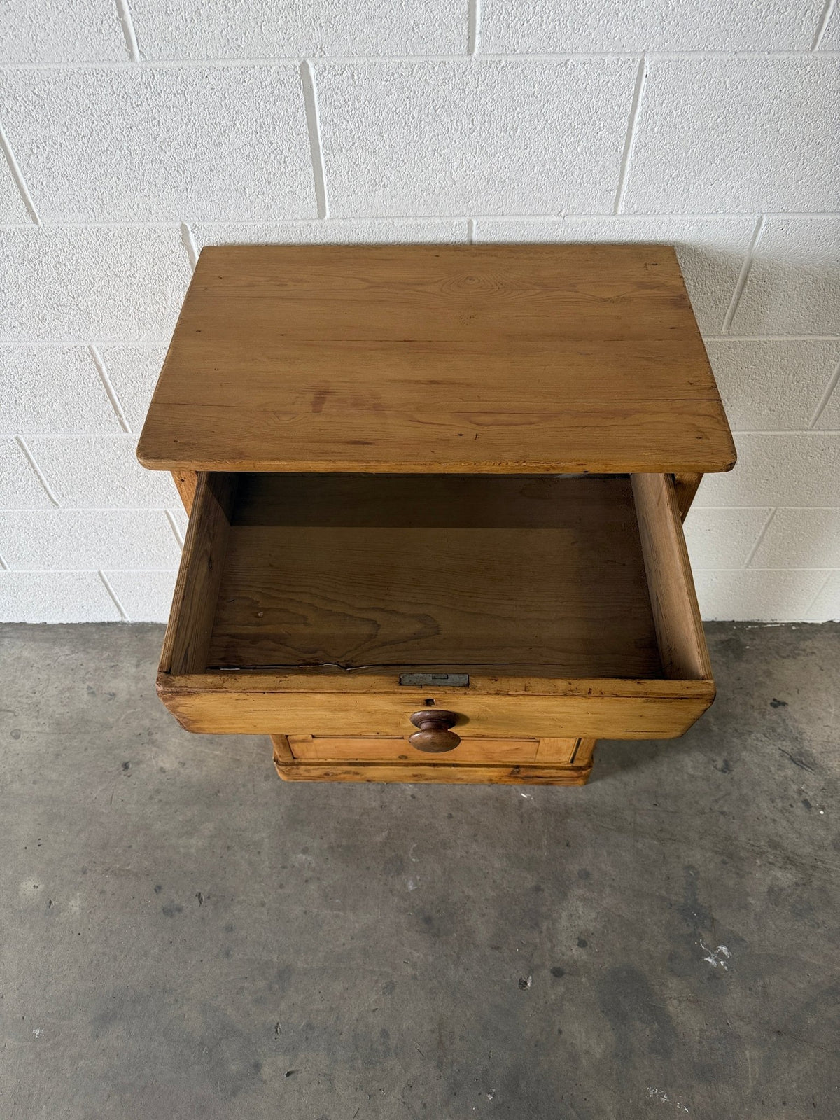 Small antique pine cupboard or nightstand - House on Horizon
