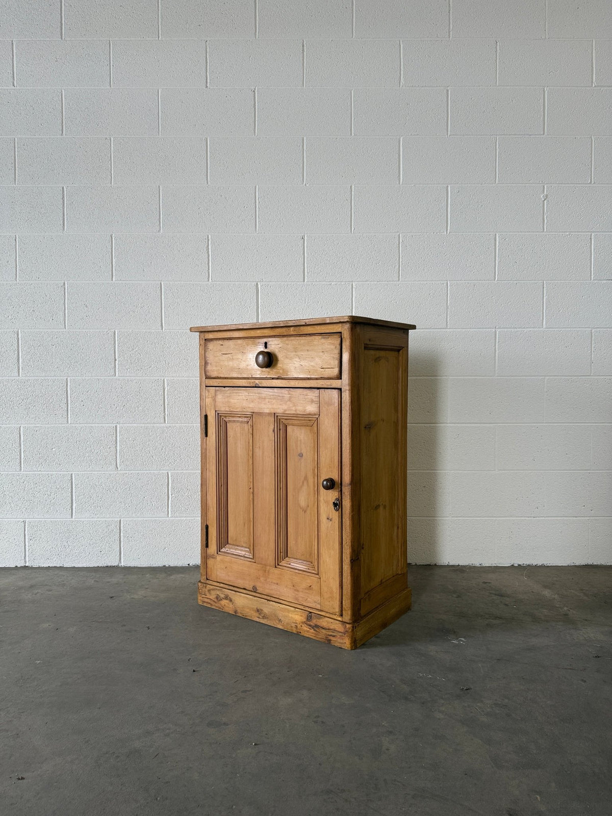 Small antique pine cupboard or nightstand - House on Horizon