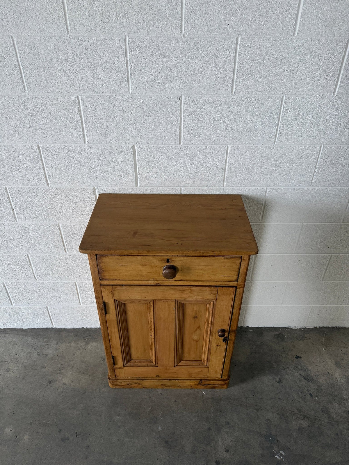 Small antique pine cupboard or nightstand - House on Horizon