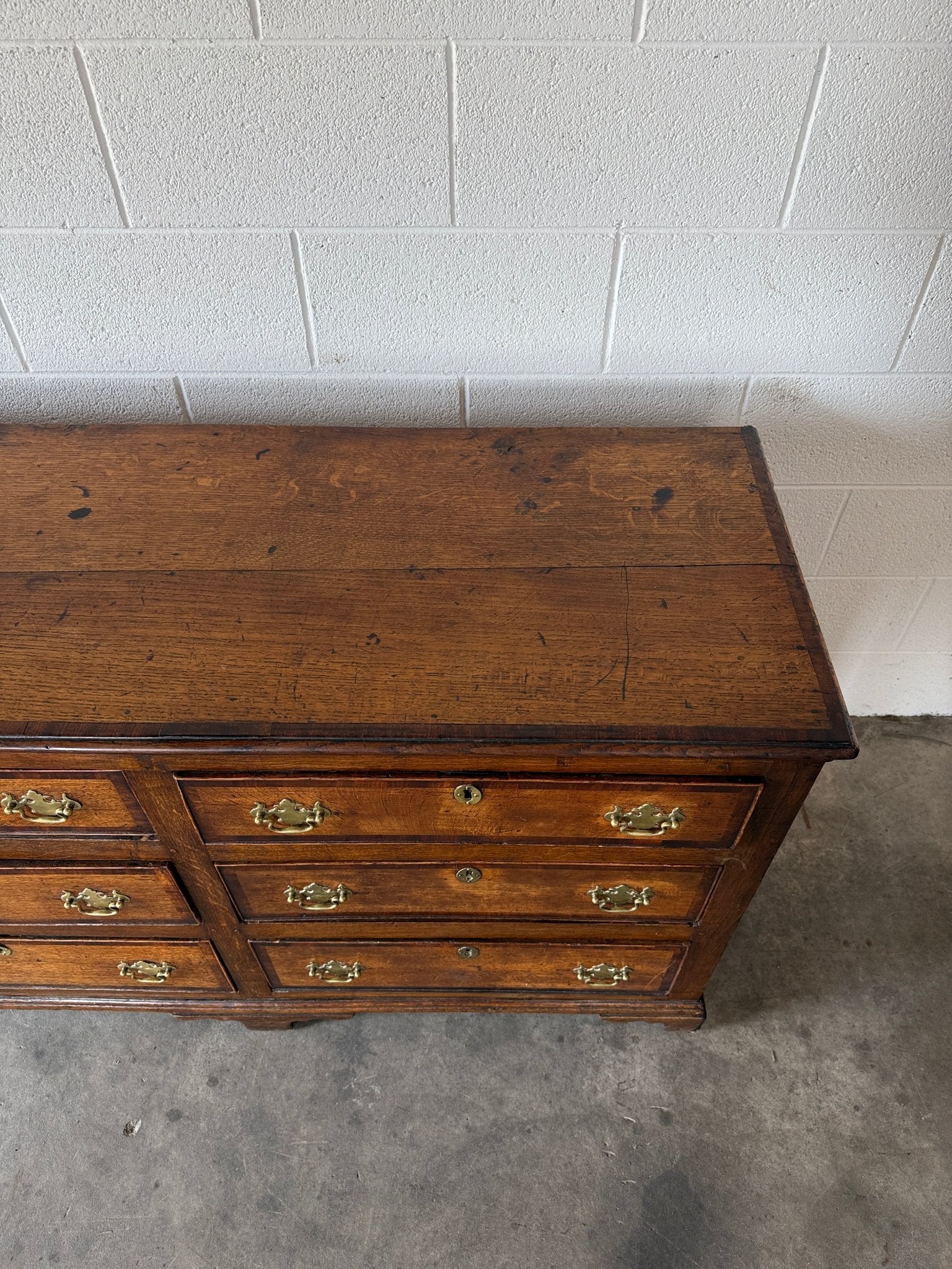 Stately Oak Sideboard with Inlay Detail - House on Horizon