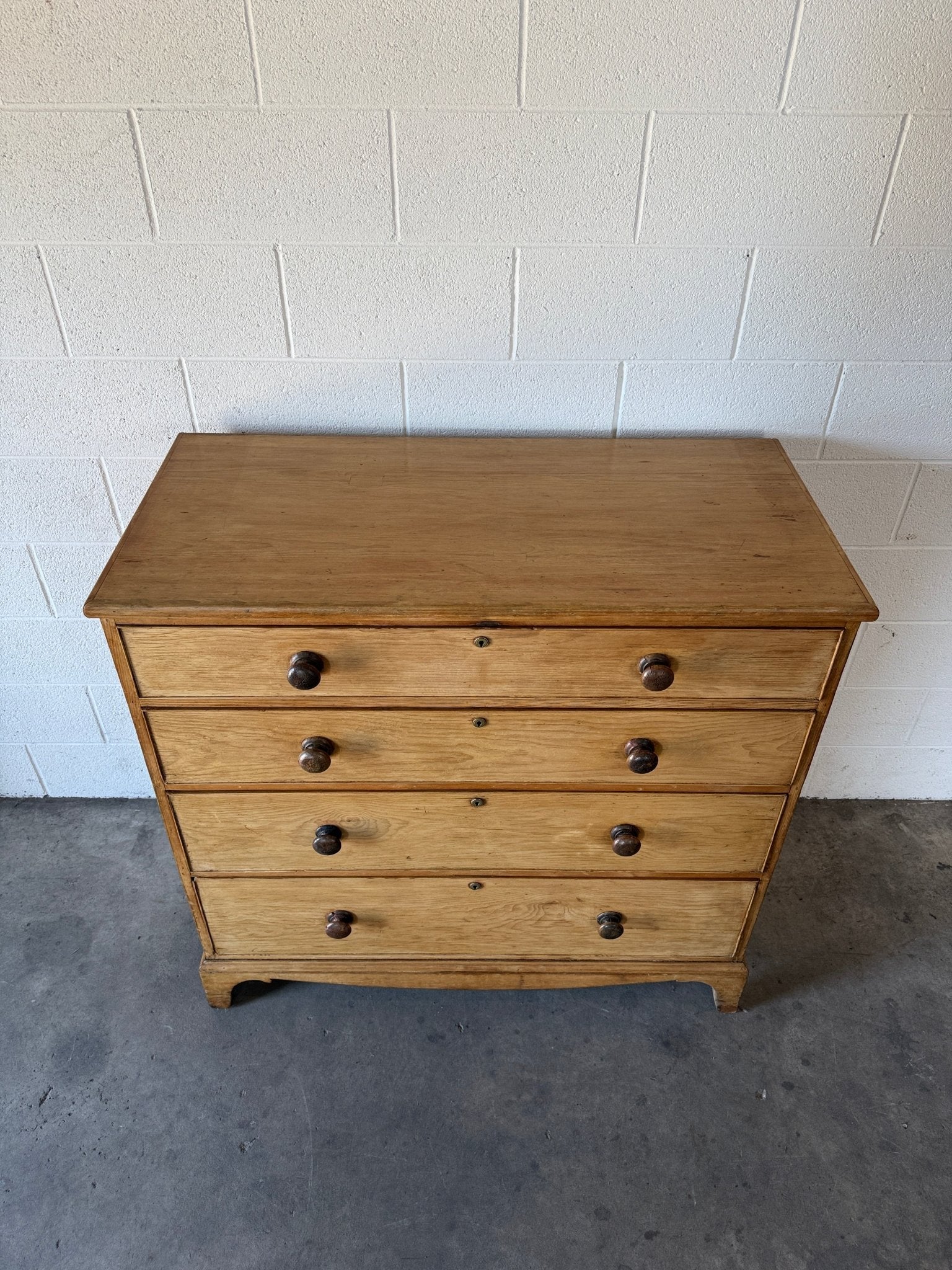 Substantial chest of antique English drawers - House on Horizon