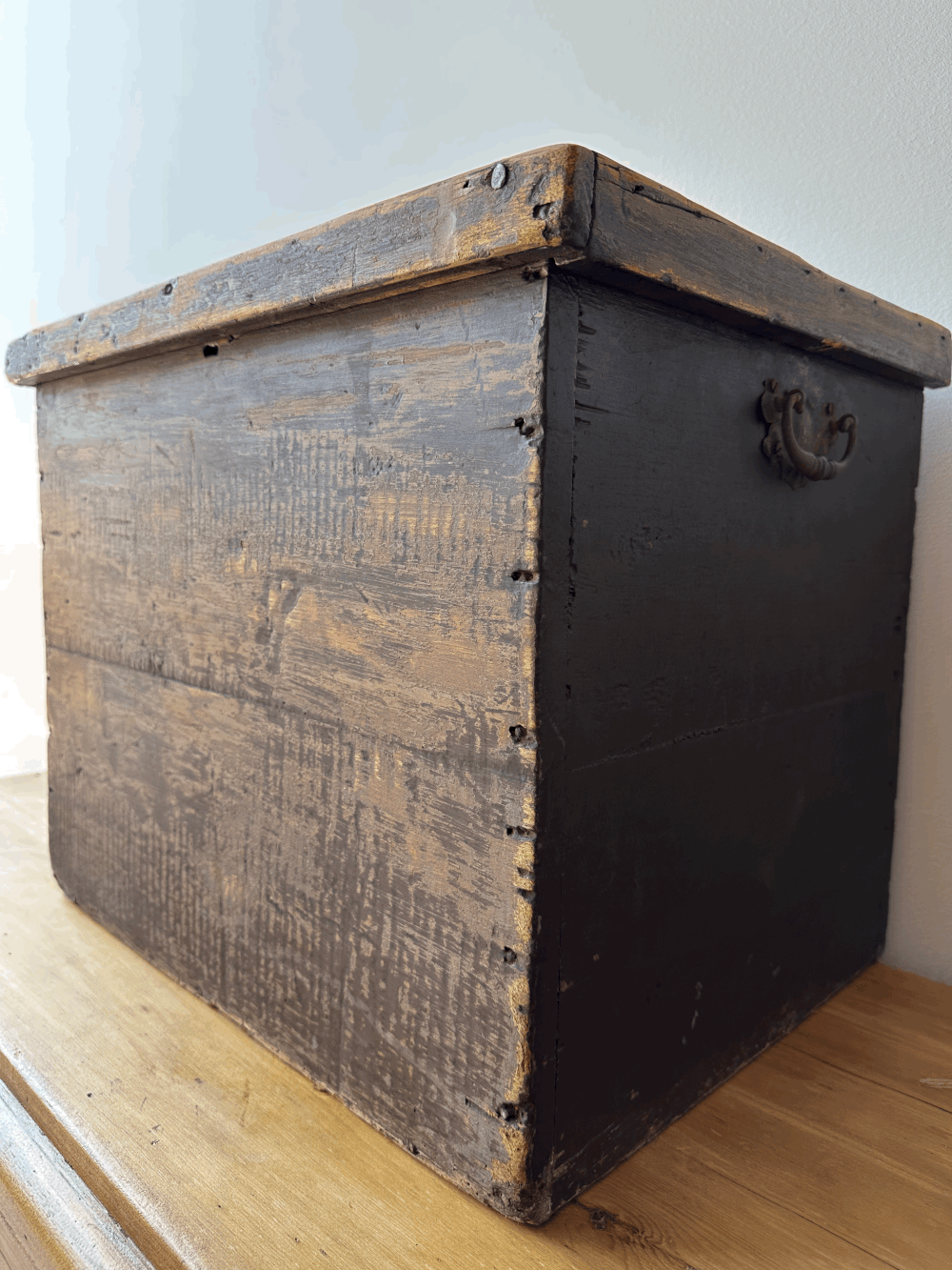 Antique pine box