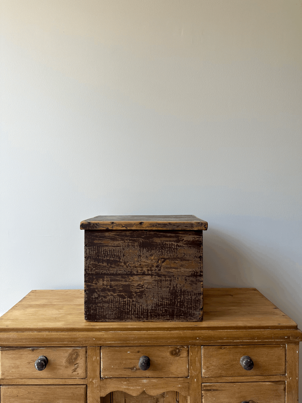 Antique pine box