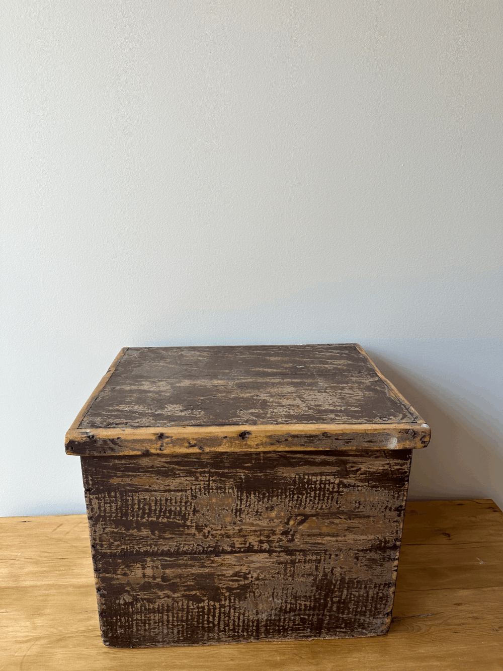 Antique pine box