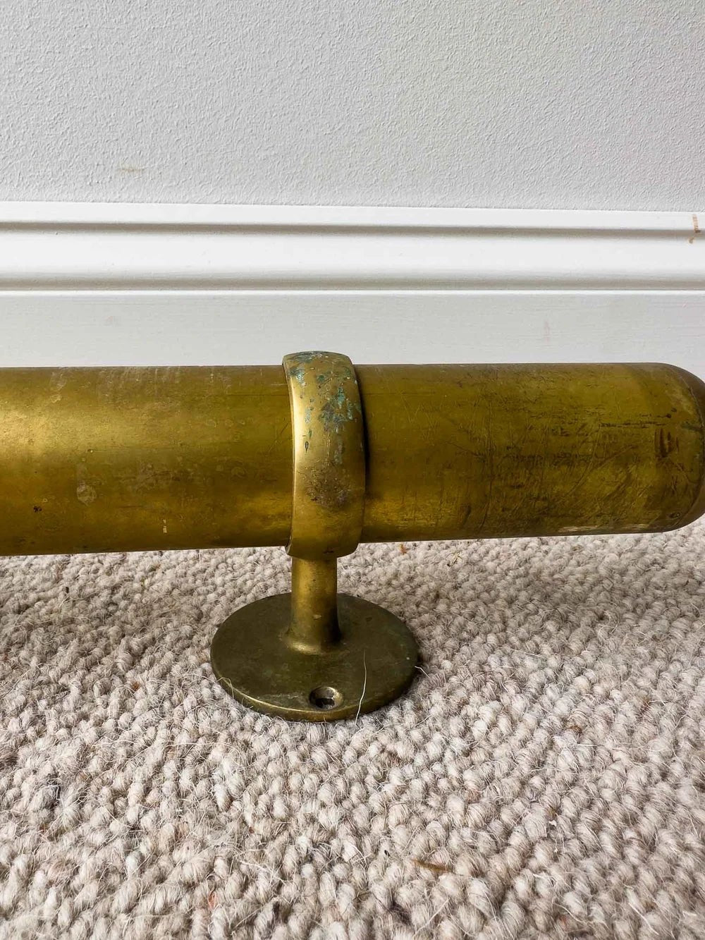 Three vintage brass foot rails - House on Horizon