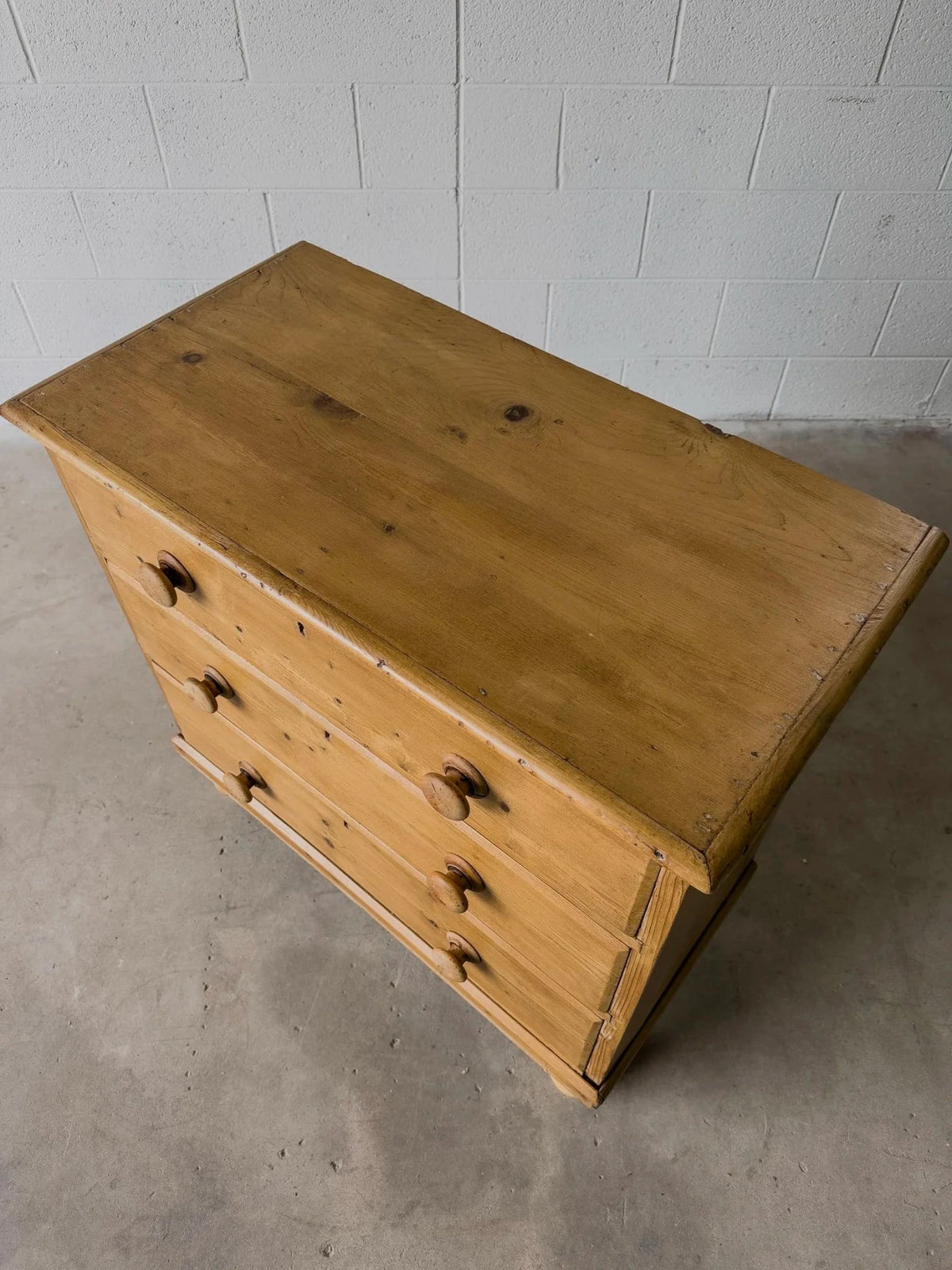 Victorian Pine Drawers - Antique Bedroom Chest - House on Horizon