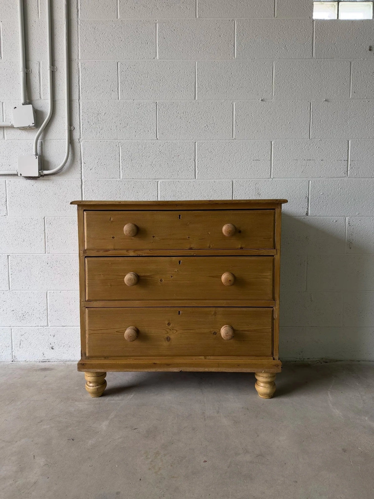 Victorian Pine Drawers - Antique Bedroom Chest - House on Horizon