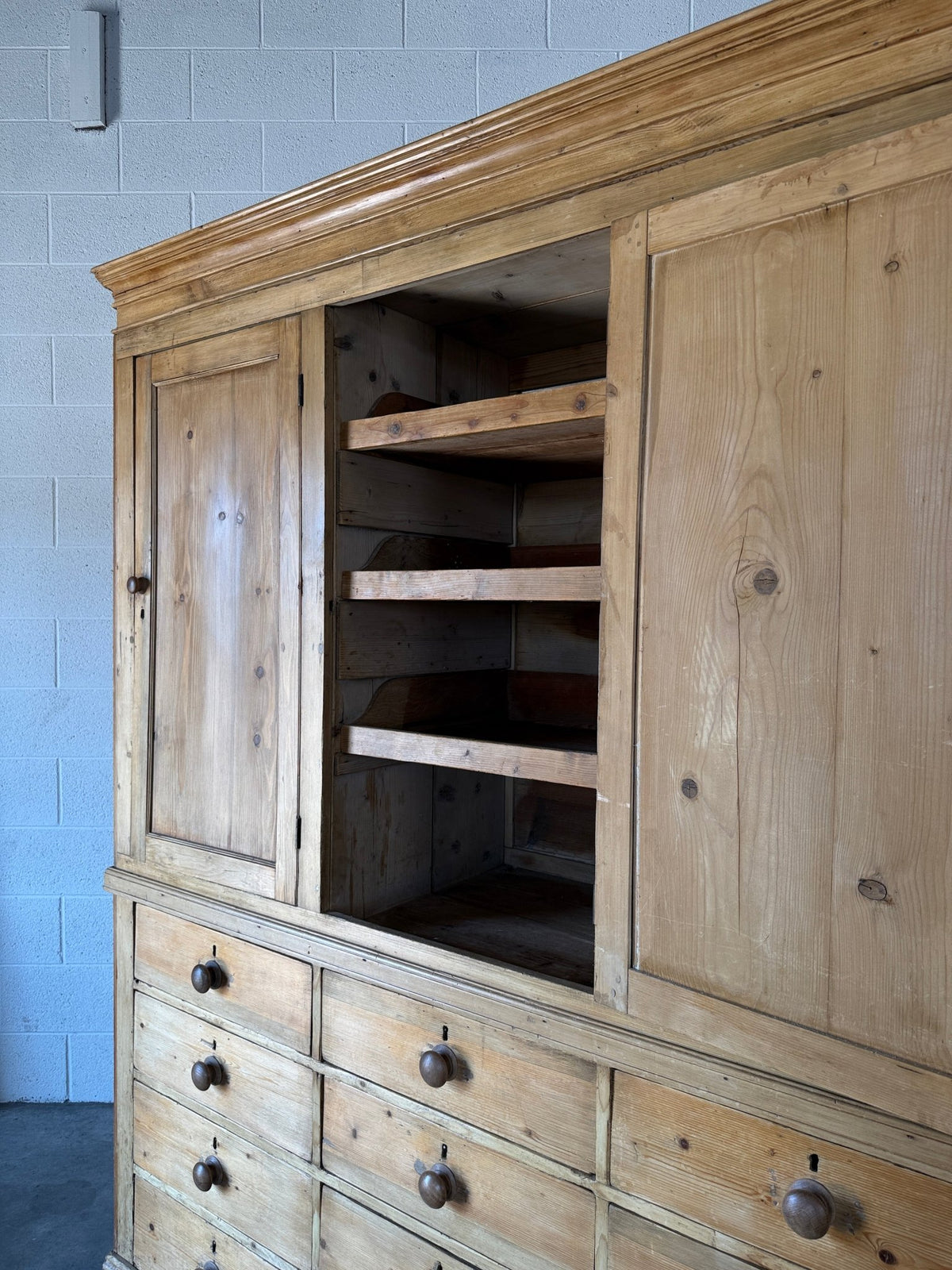 Victorian Pine Housekeepers Cupboard - House on Horizon