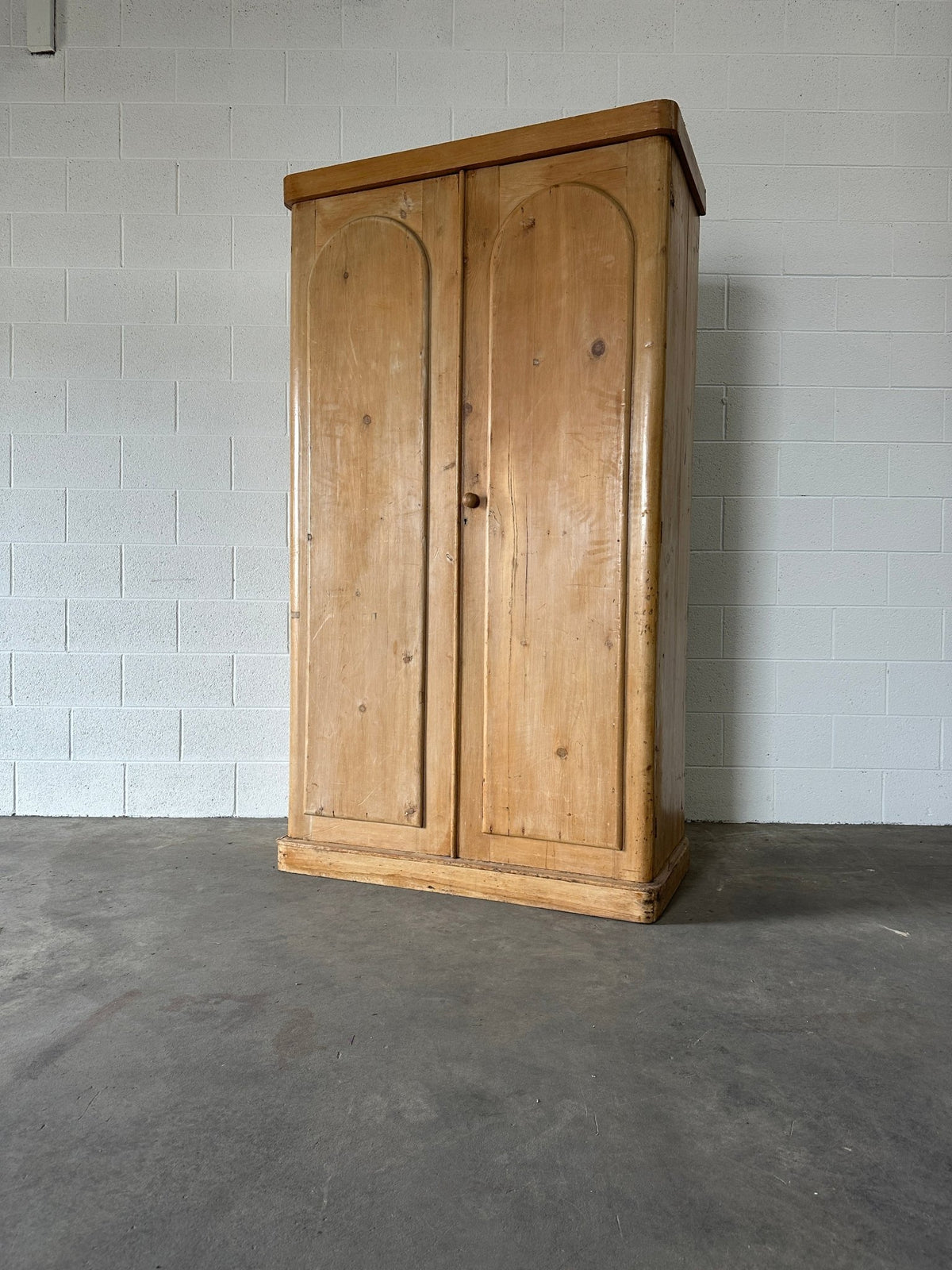 Victorian Pine Wardrobe with Interior Drawers - House on Horizon