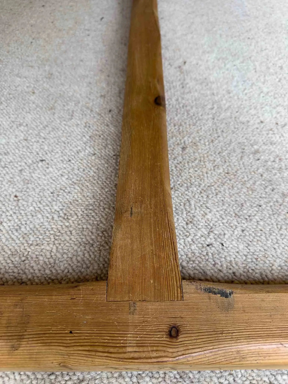 Vintage English pine refectory table - House on Horizon