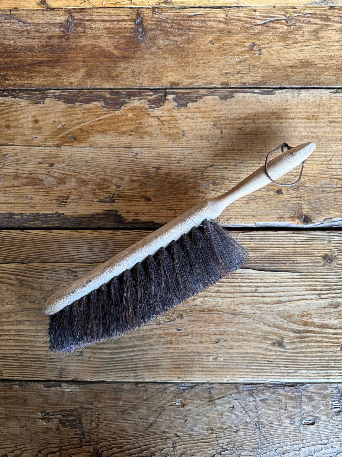 Vintage hand brush - House on Horizon