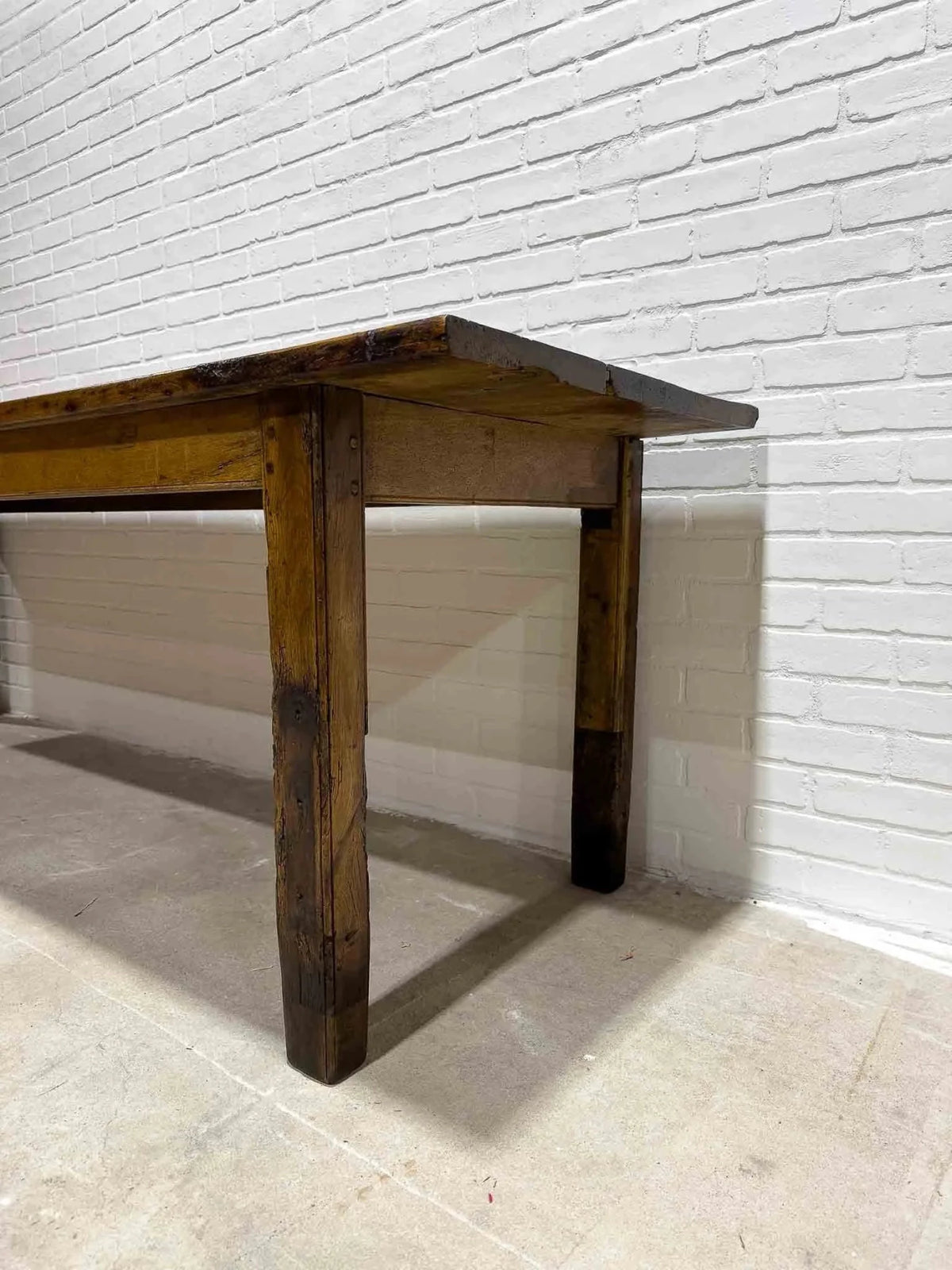 Wonderful eight foot French table with a drawer - House on Horizon