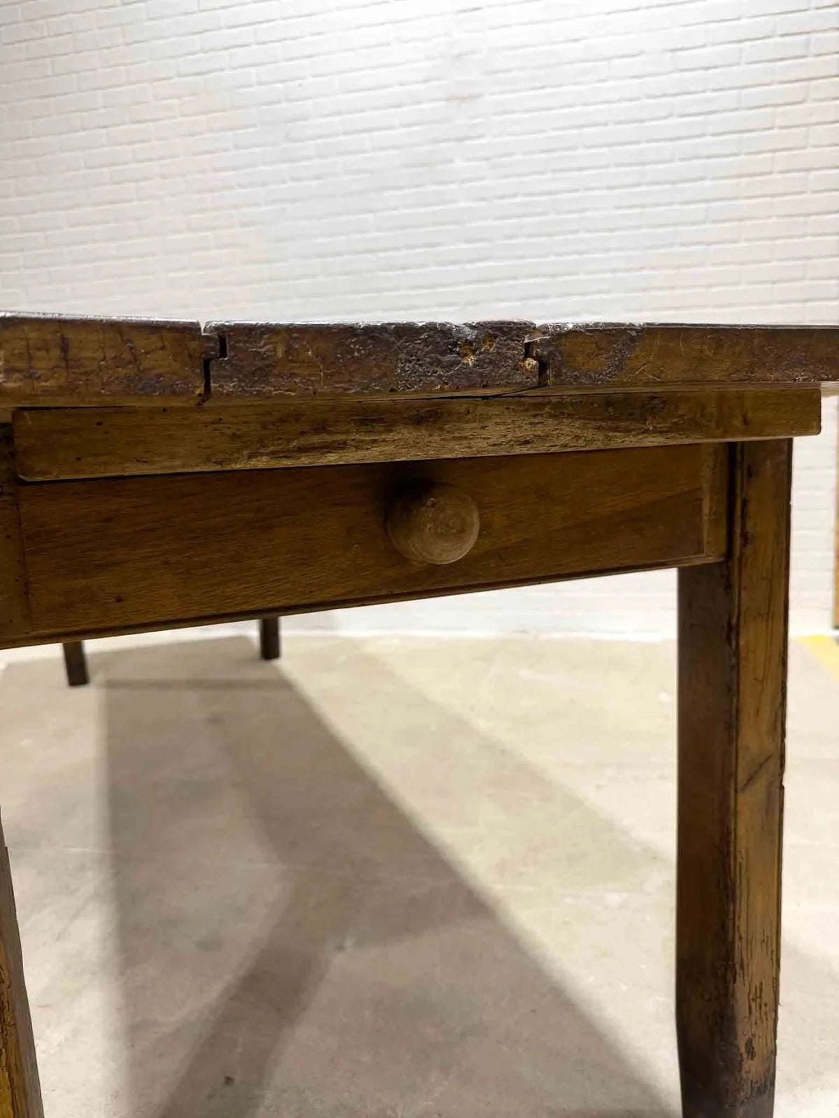 Wonderful eight foot French table with a drawer - House on Horizon
