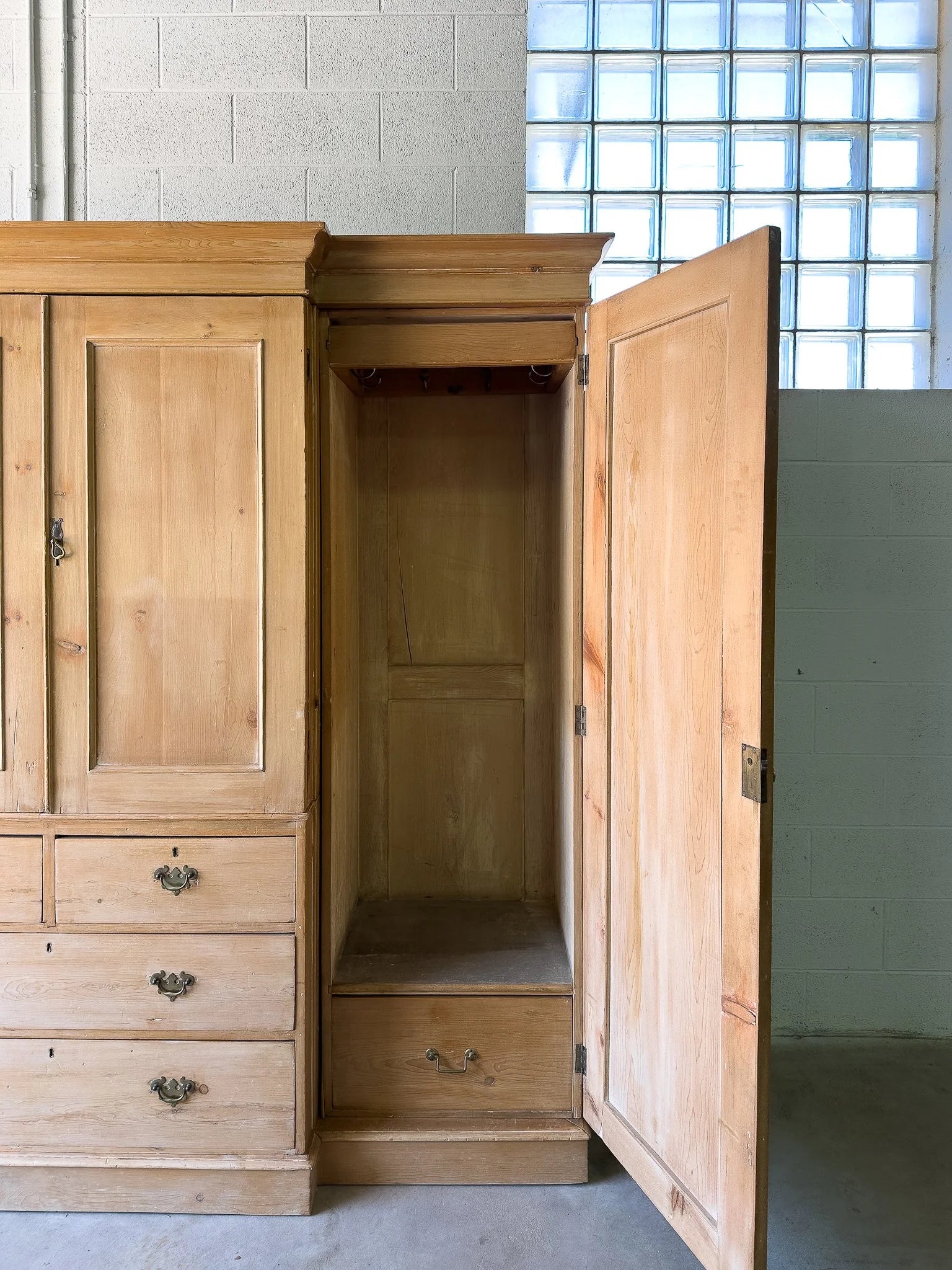 Victorian Pine Wardrobe