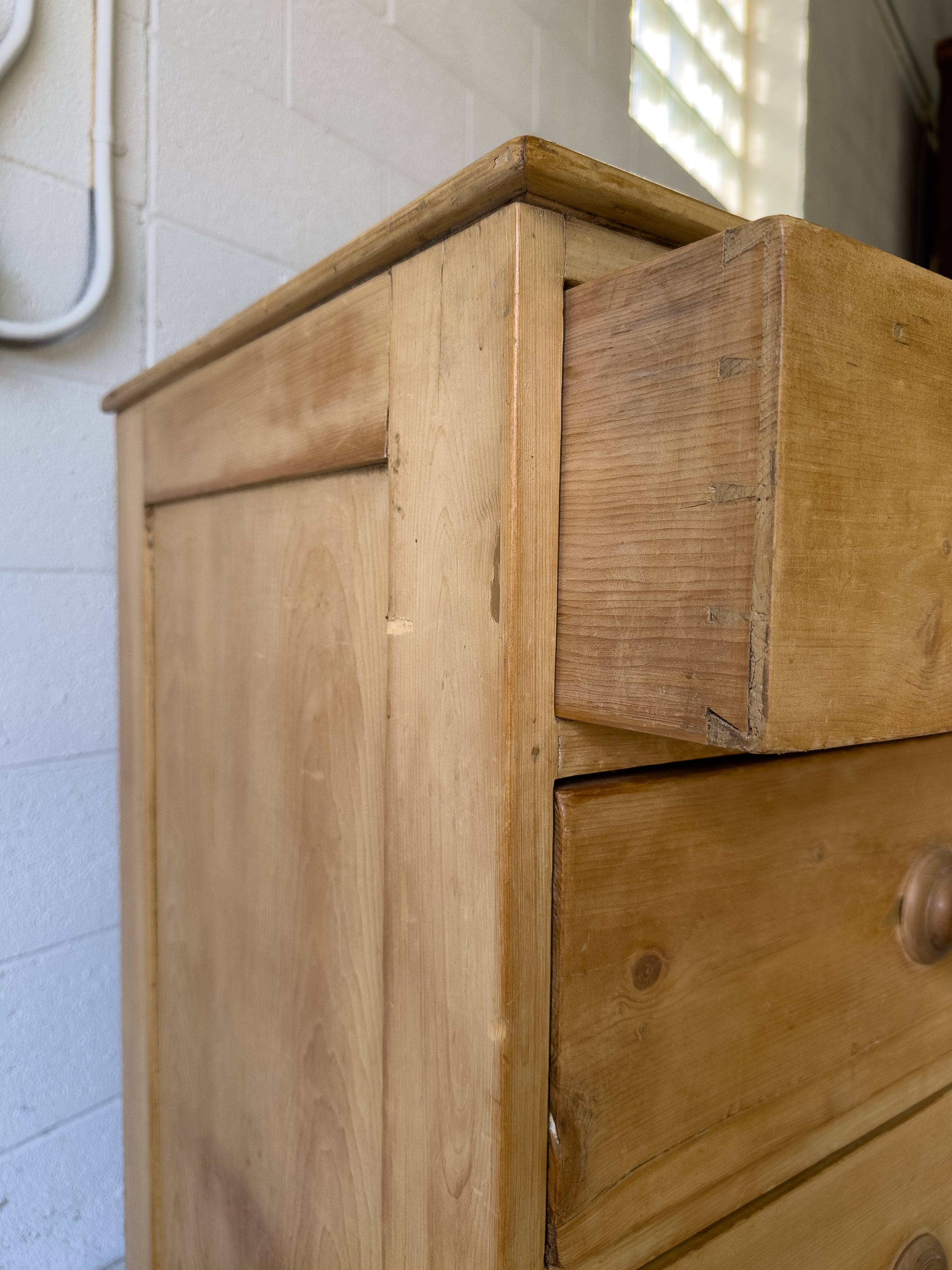 Antique English pine countryhouse dresser