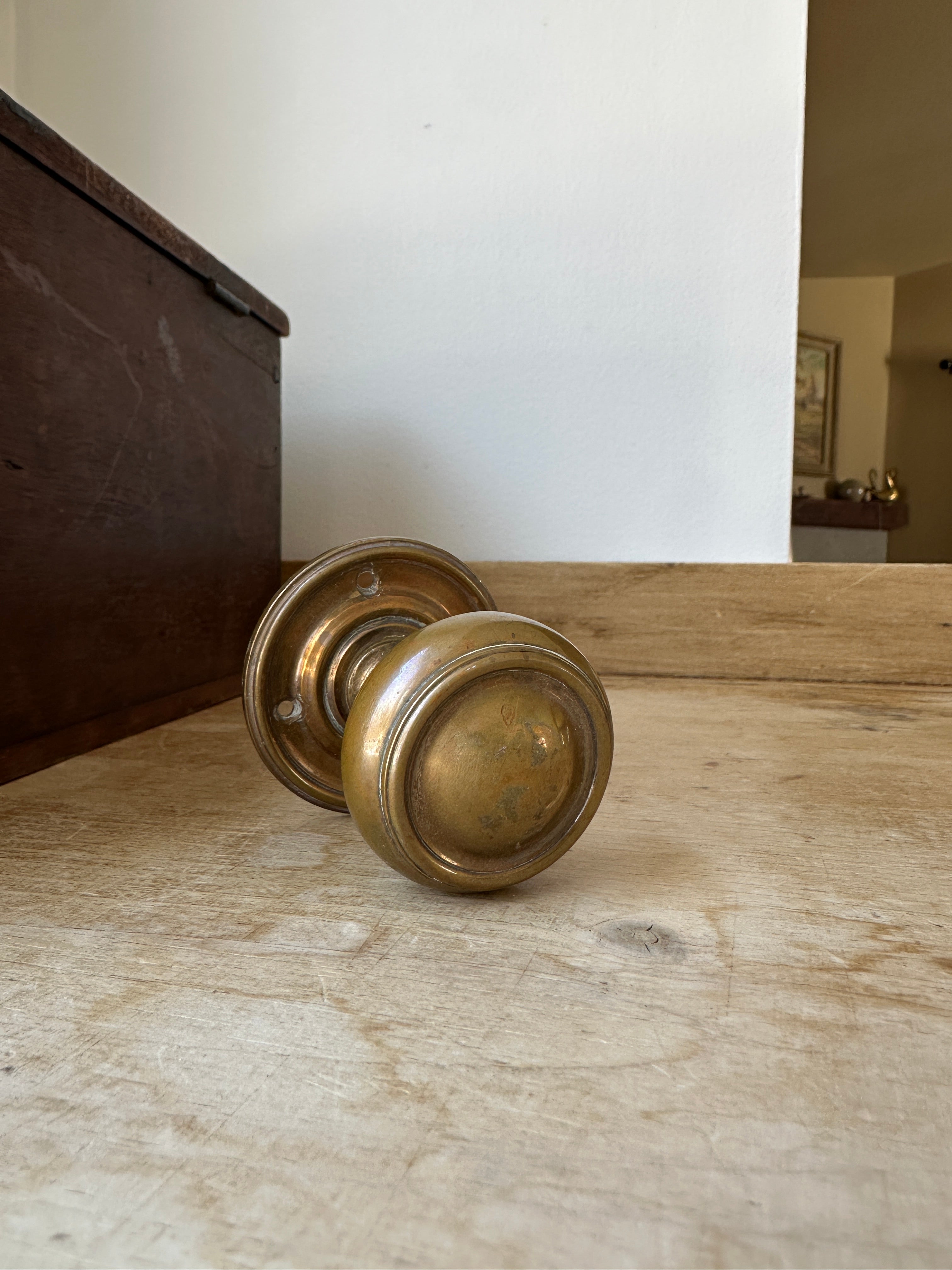Victorian brass knob