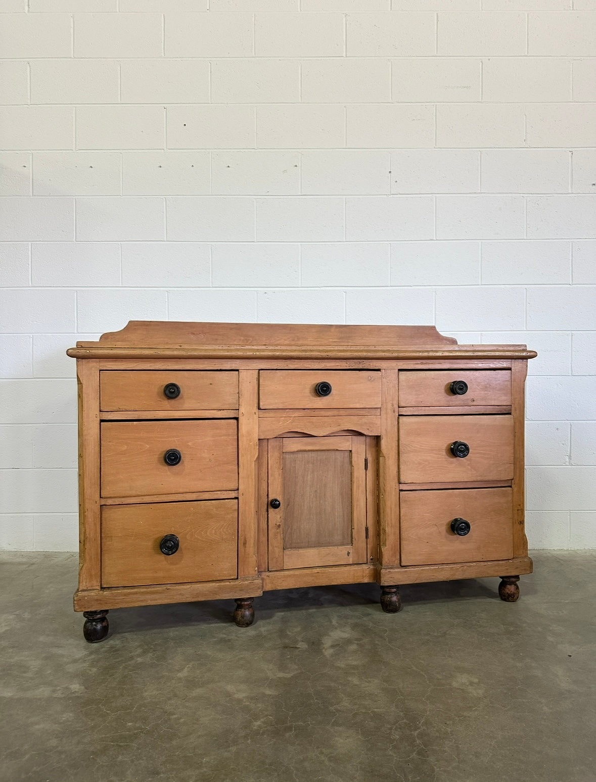 Victorian Pine Sideboard – English, Circa 19th Century