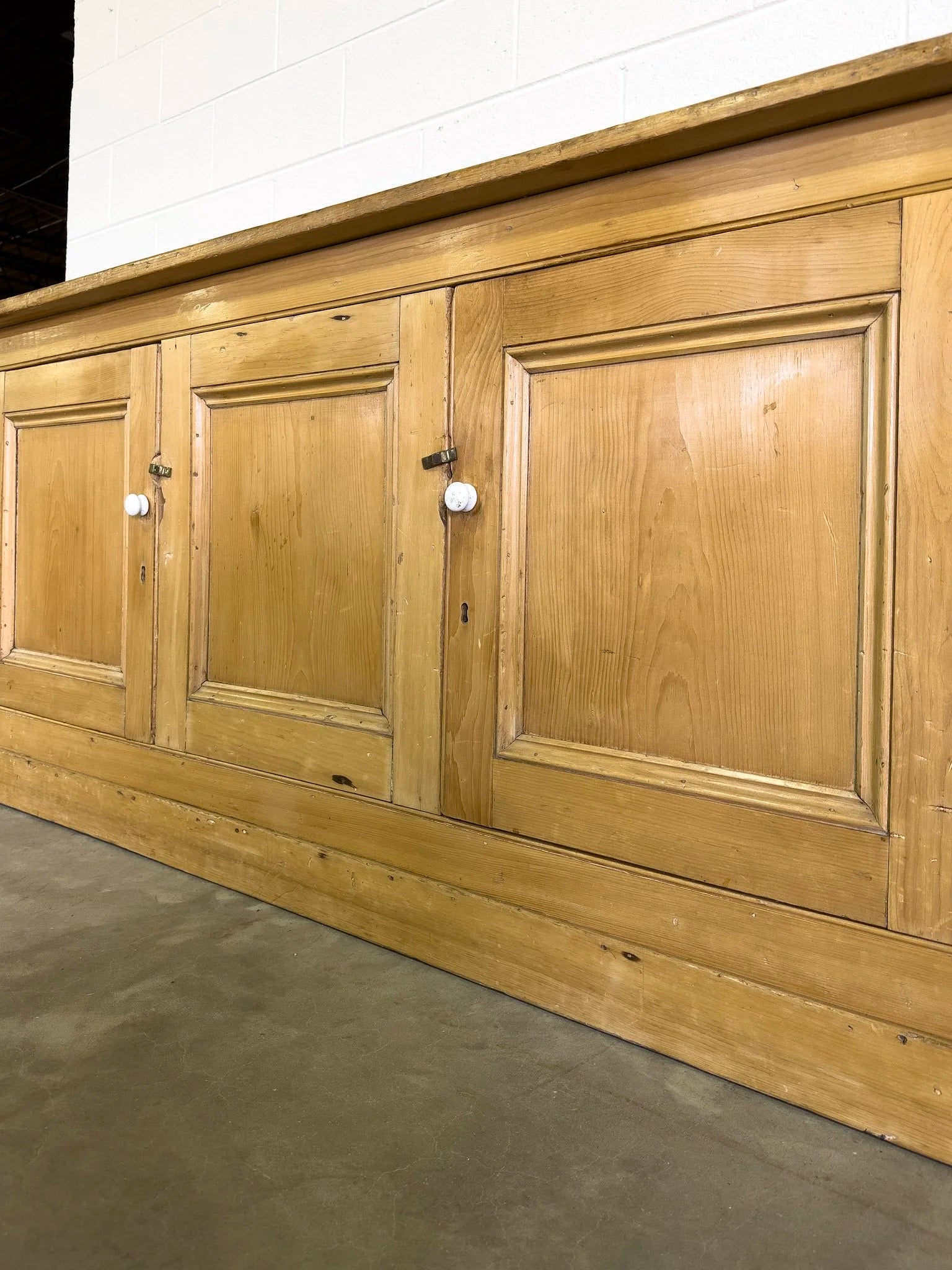 Antique Pine Sideboard with Two Doors