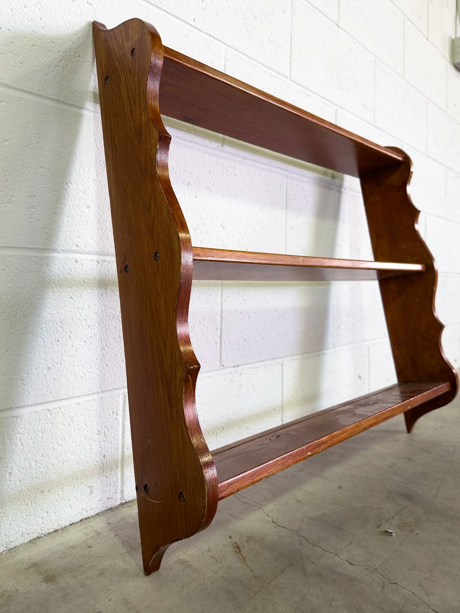 Antique Pine Wall Shelf
