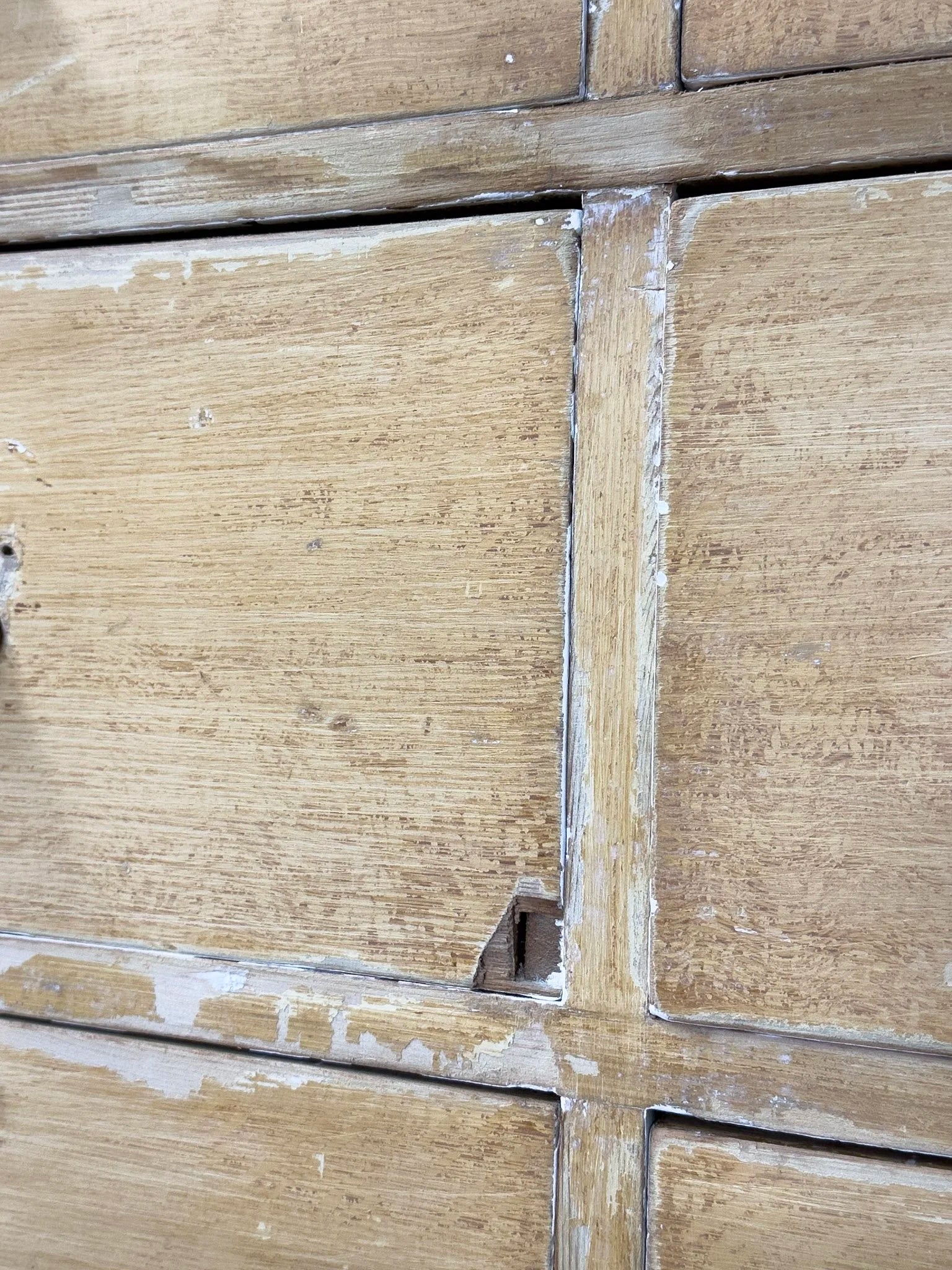 Antique pine six drawer dresser or sideboard