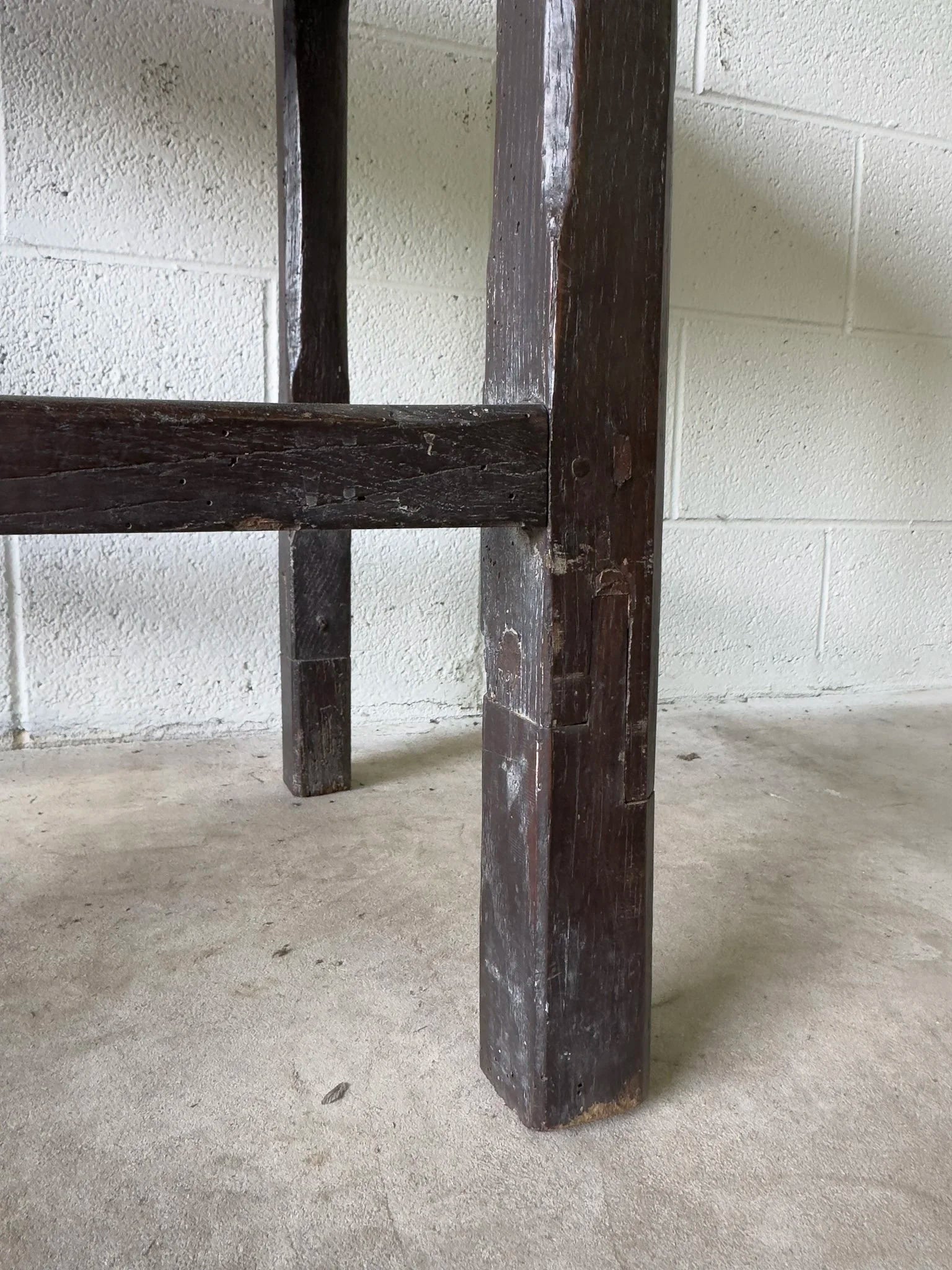 Antique oak side table
