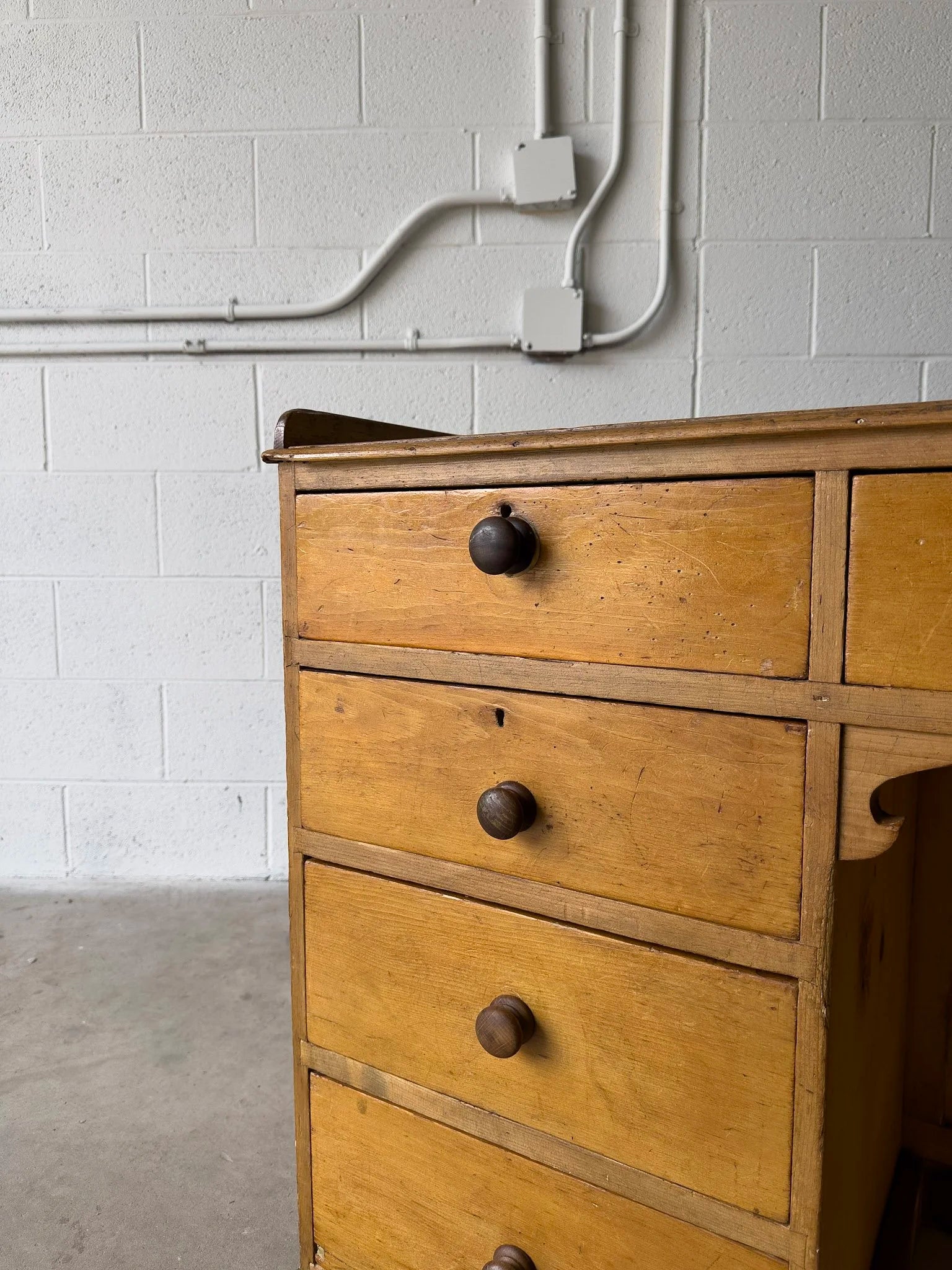 Antique English Desk or Sideboard - Classic Design