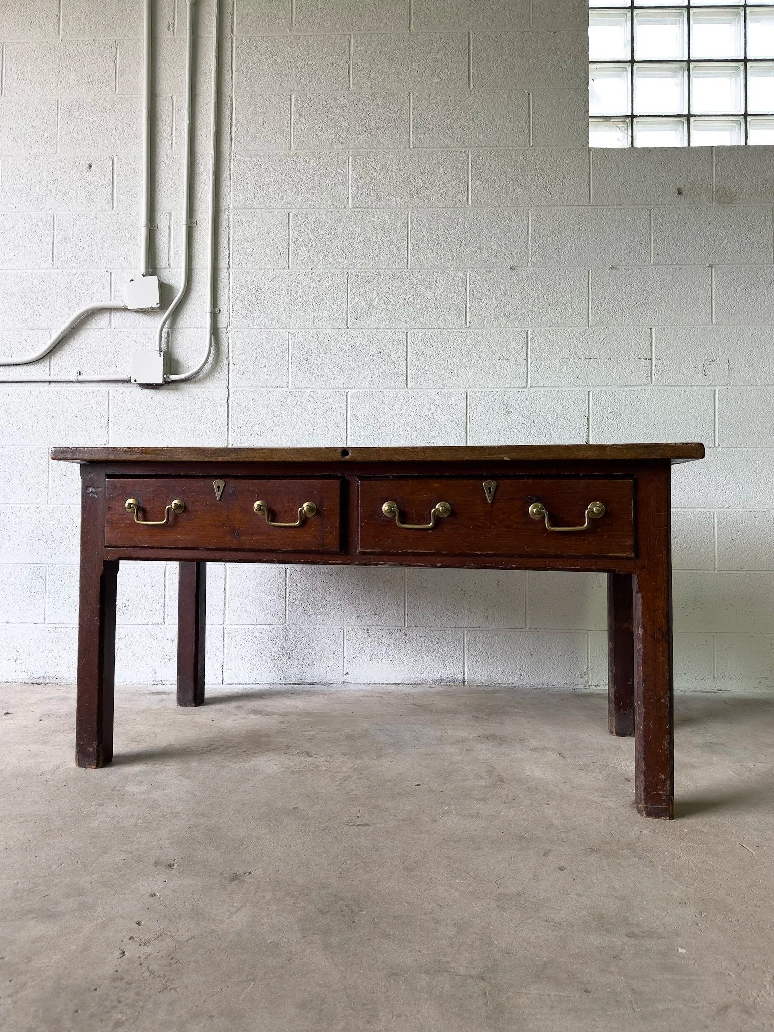 Antique English oak buffet