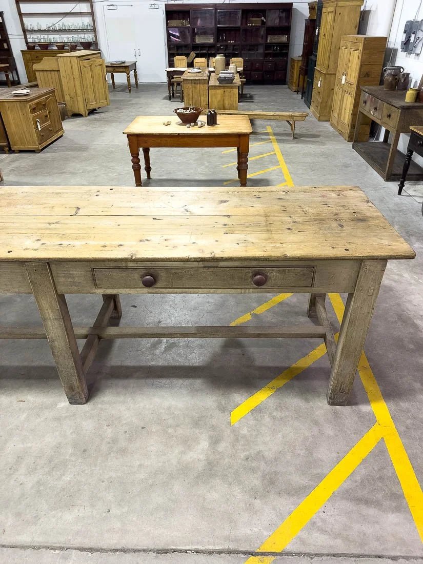 10’ antique kitchen island - House on Horizon