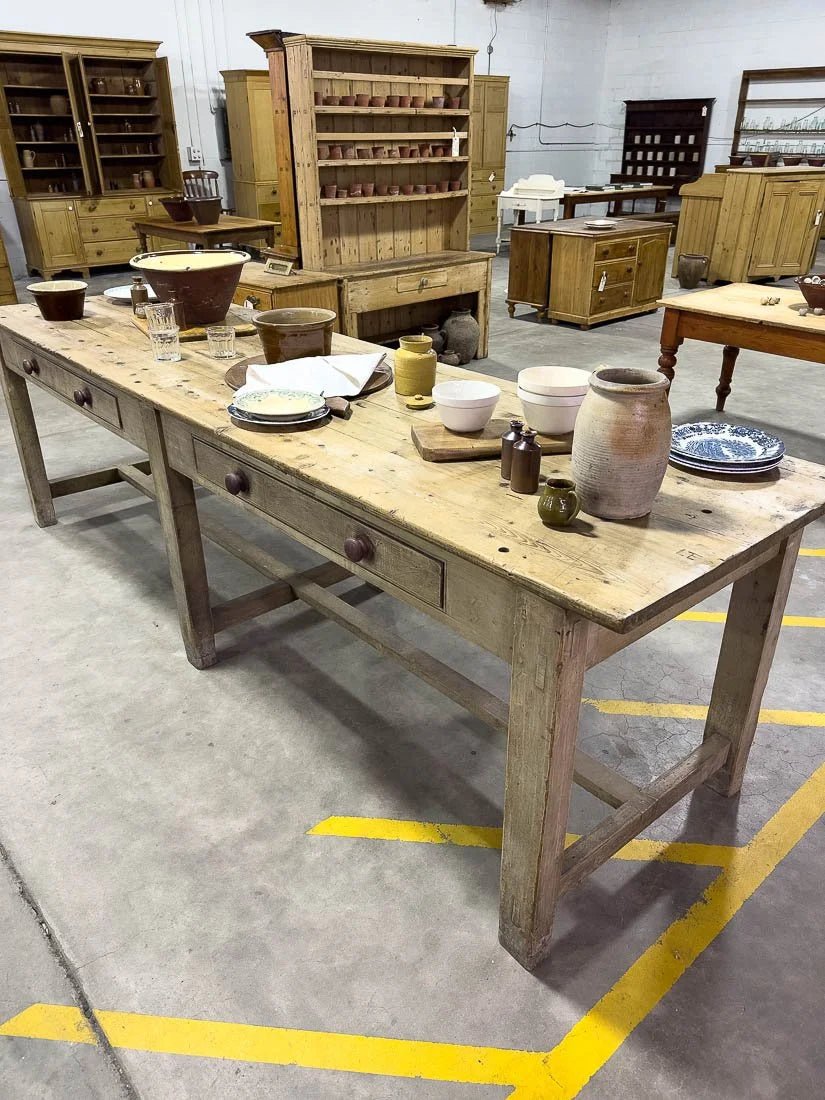10’ antique kitchen island - House on Horizon