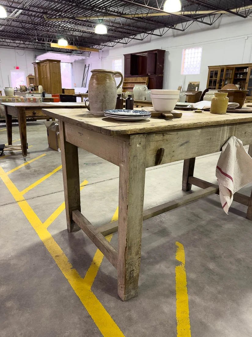 10’ antique kitchen island - House on Horizon
