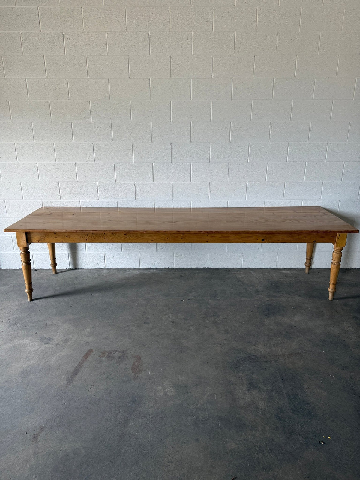 10’ antique pine dining table - House on Horizon