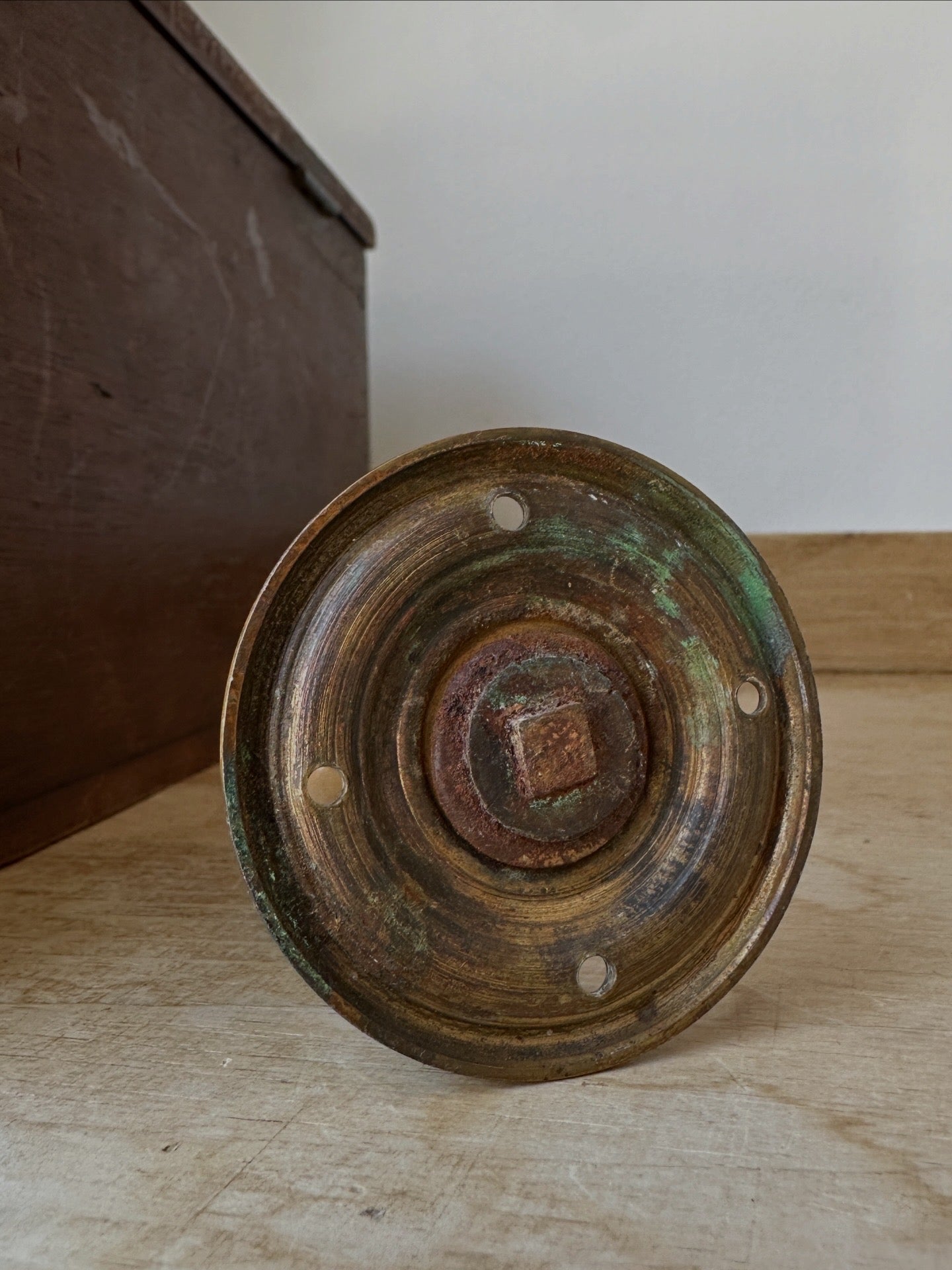 Victorian brass knob