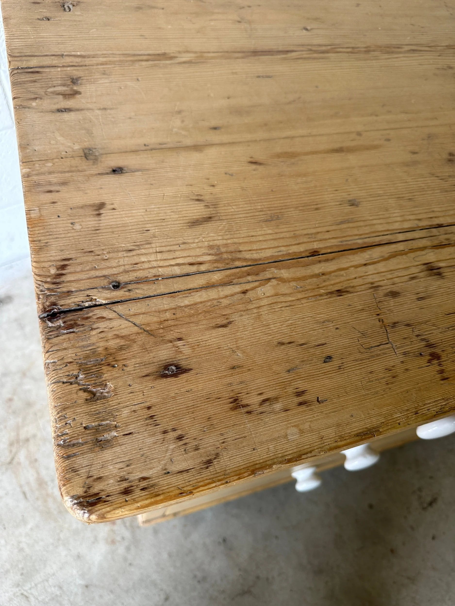 Lovely low antique pine drawers