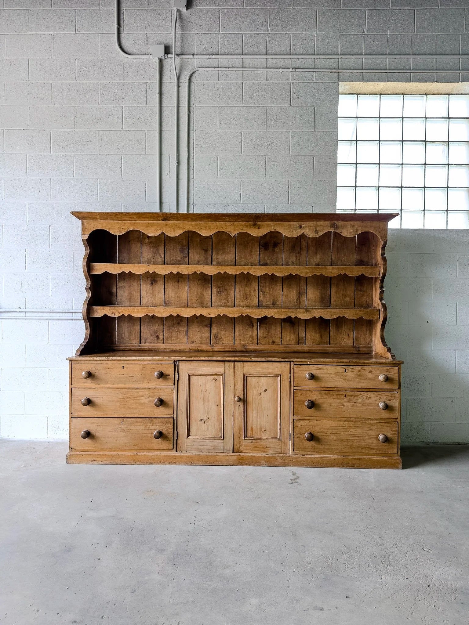 Antique Irish Kitchen Dresser