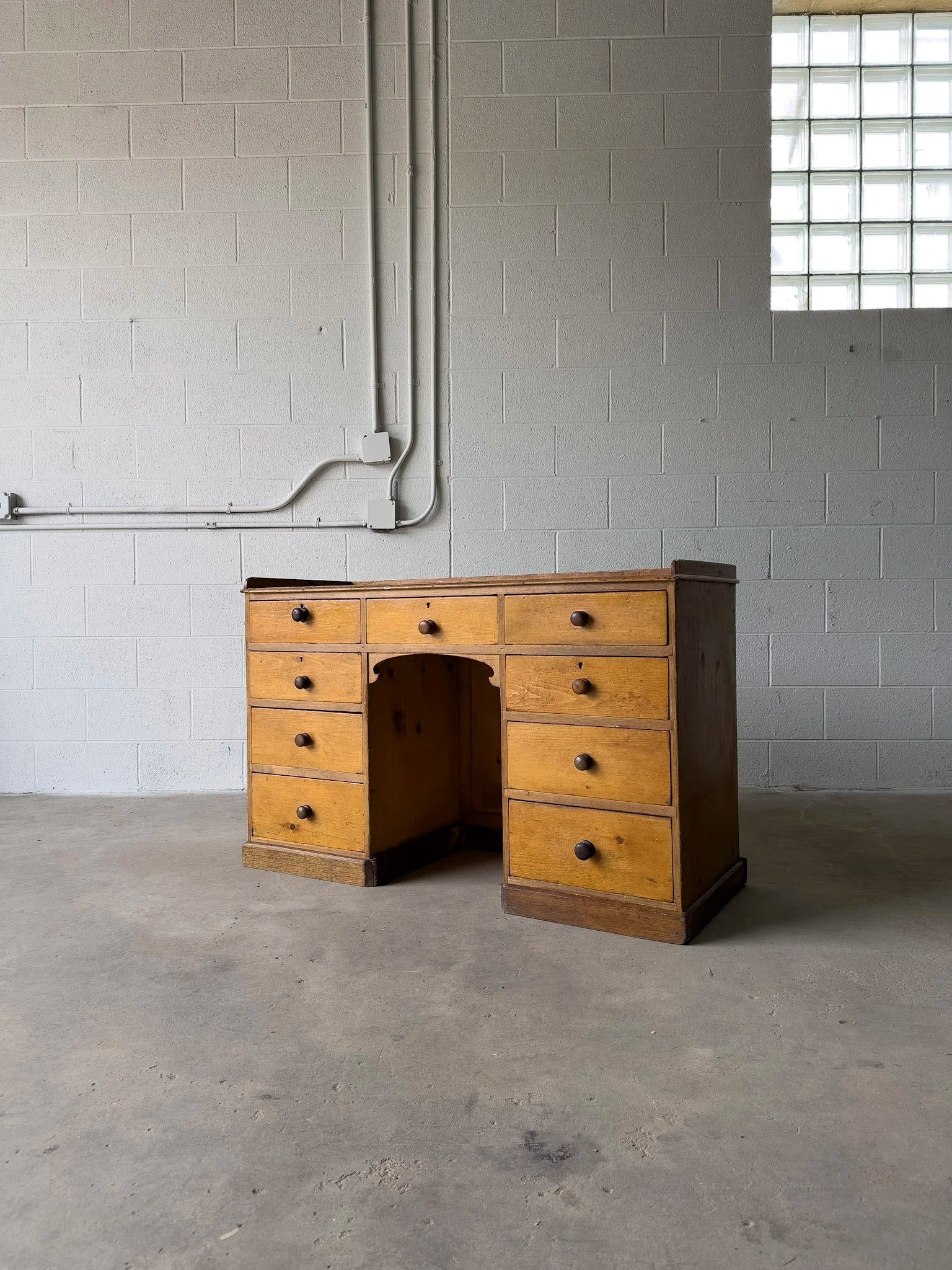 Antique English Desk or Sideboard - Classic Design