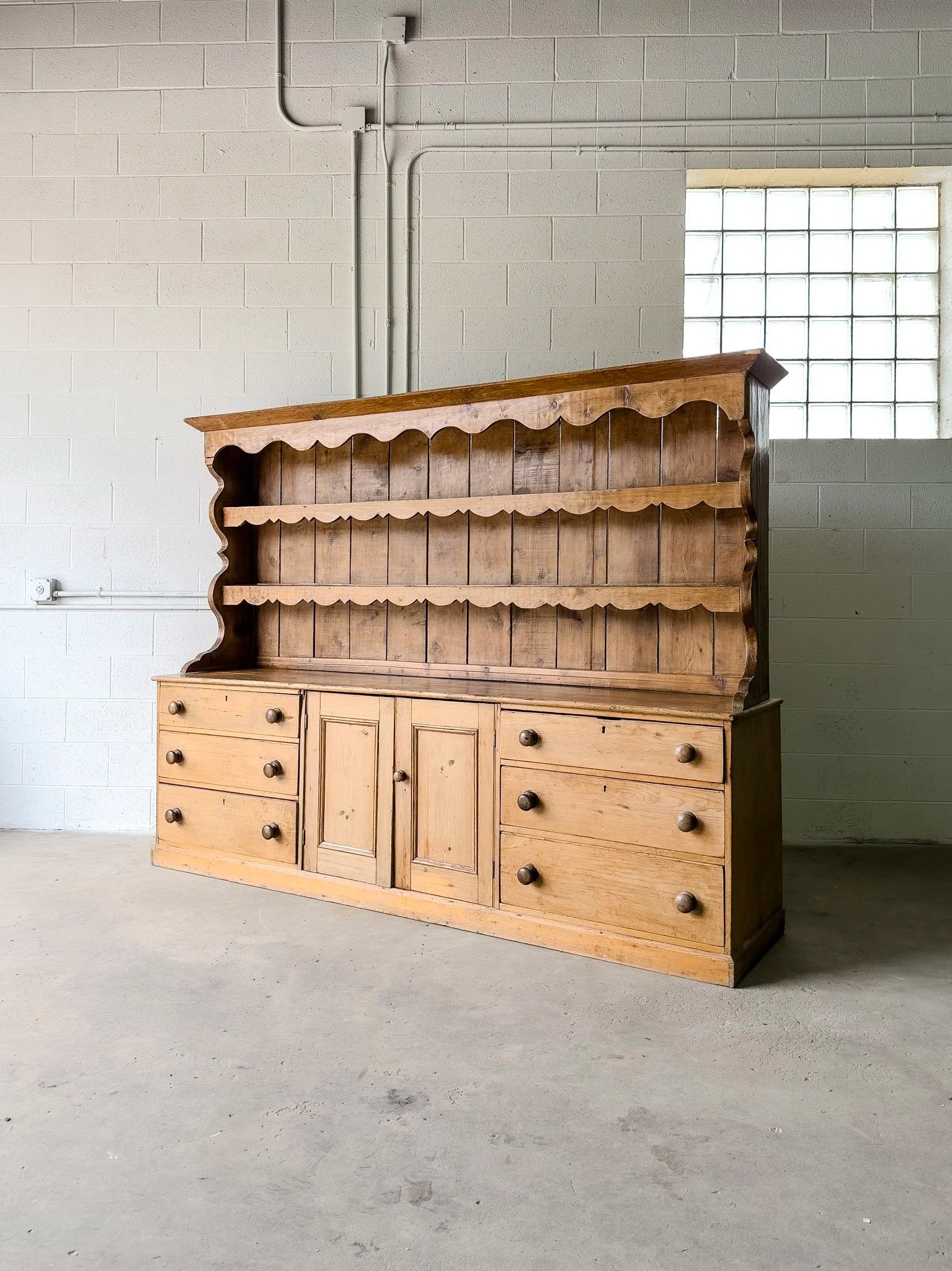 Antique Irish Kitchen Dresser