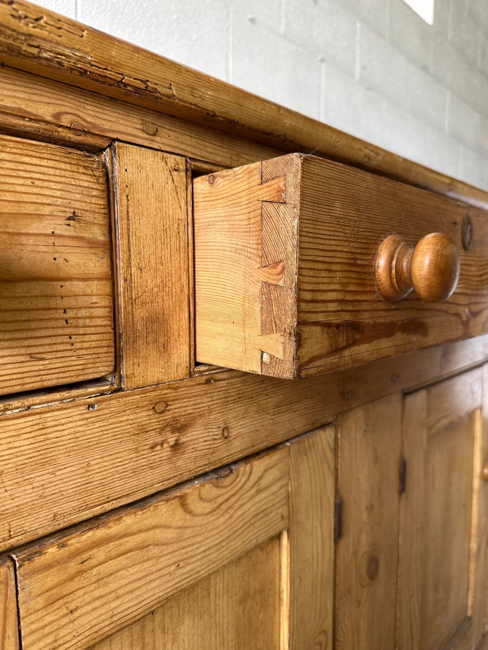 19th century antique pine sideboard