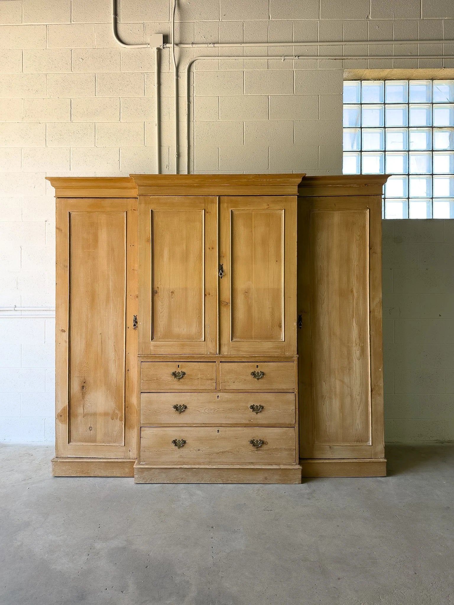Victorian Pine Wardrobe